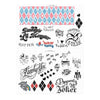 Set of 40 Harley Quinn Temporary Tattoos