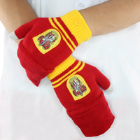 Fingerless Mitten Gloves Gryffindor red