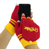 Fingerless Mitten Gloves Gryffindor red