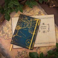 Middle-Earth Hardcover Notebook with foldable map