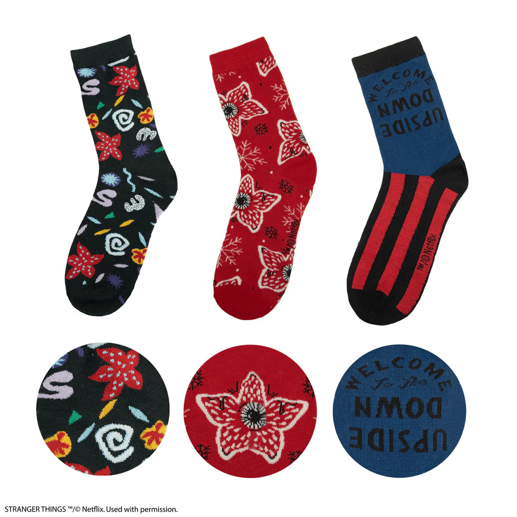 United Colors of Benetton WITH STRANGER THINGS GRAPHICS - Chaussettes - multicolor/écru United Colors of Benetton WITH STRANGER THINGS GRAPHICS - Chaussettes - multicolor/écru