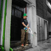 Sakamoto Sidekick Club Transparent Umbrella